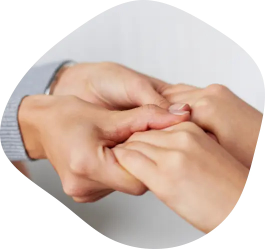 Hands held in supportive care