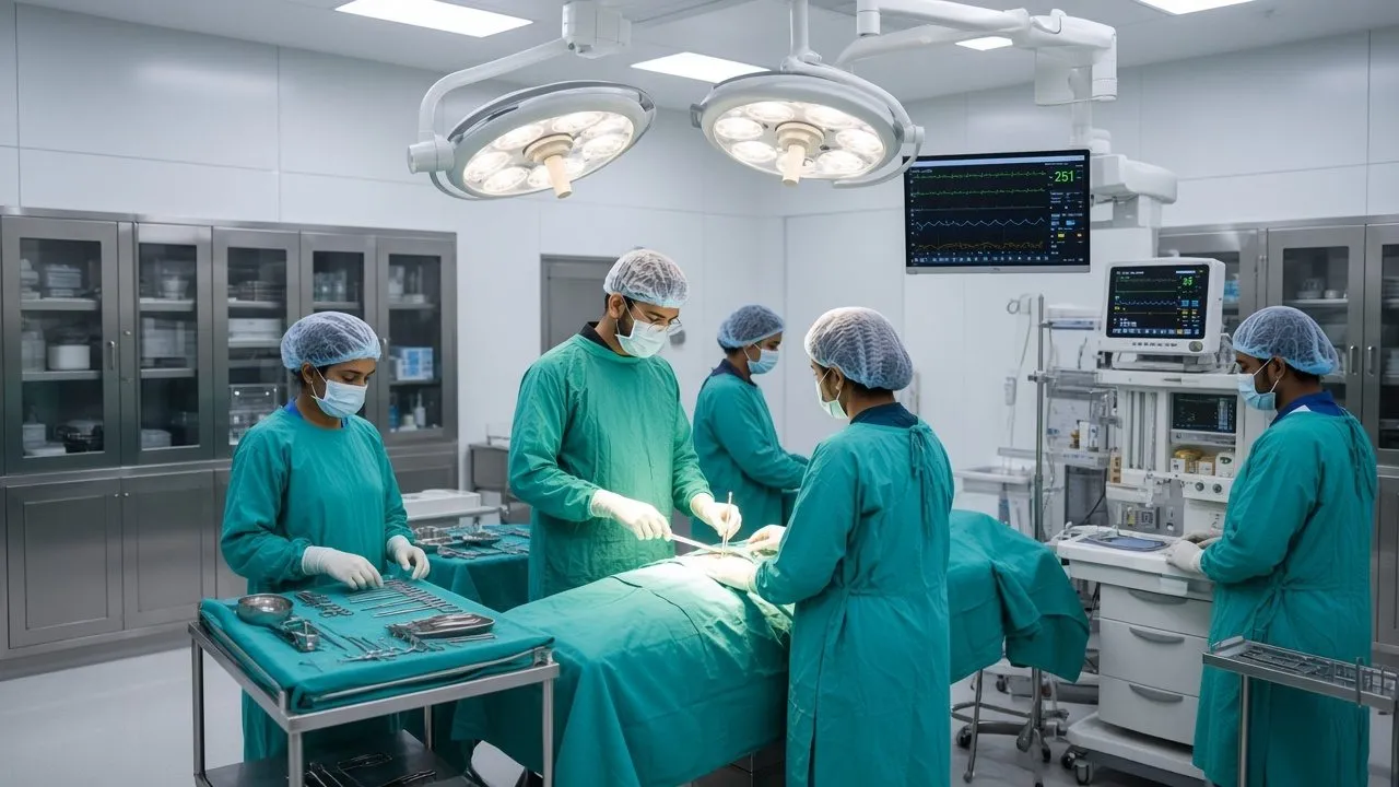 Operation theatre at ZenHeal Cancer Hospital Prayagraj
