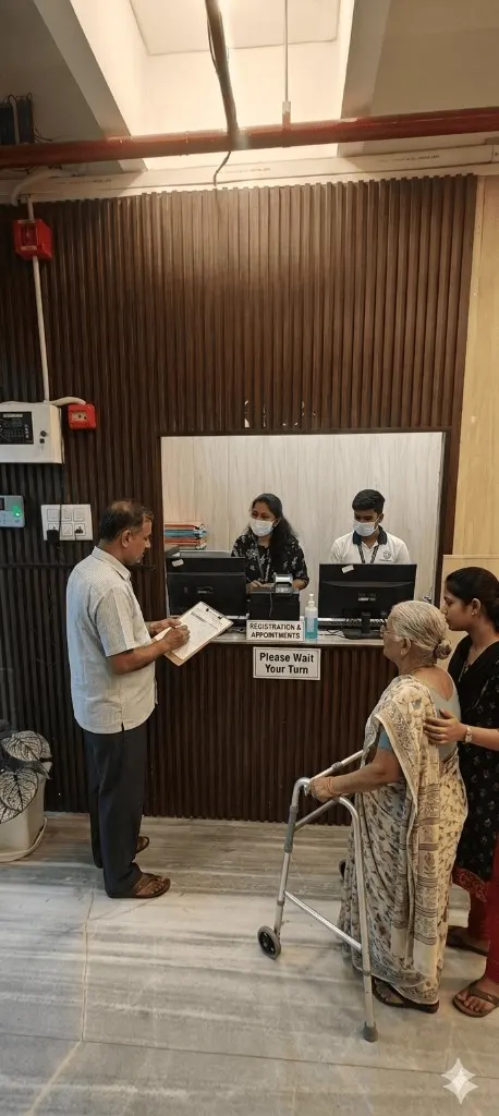 Reception at ZenHeal Cancer Hospital Prayagraj
