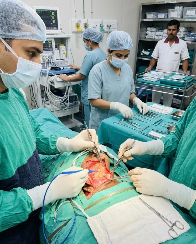 Operation theatre at ZenHeal Cancer Hospital Varanasi